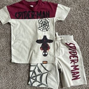 Boys Marvel SpiderMan Set Size Small 6/7